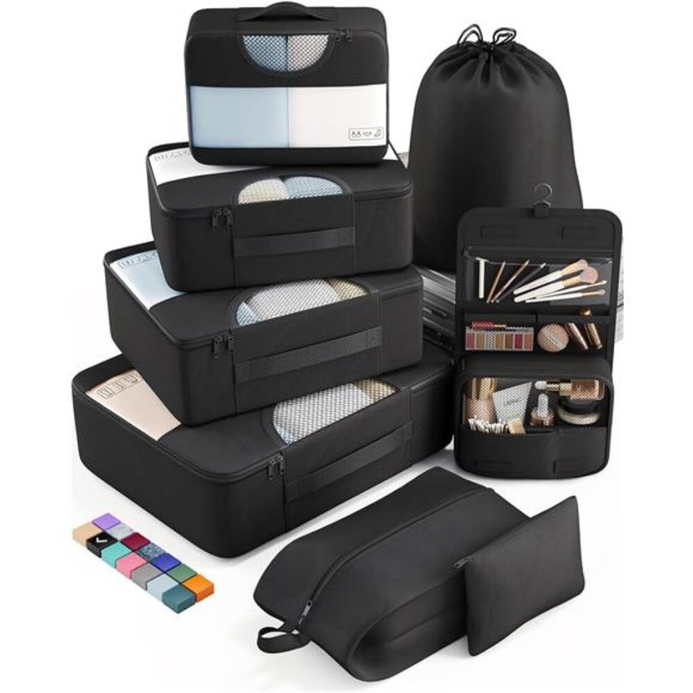 Set Packing Cubes for Suitcases Travel Essentials for Carry on Luggage Organizer